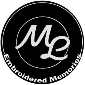 ML Embroidered black-white Memories logo